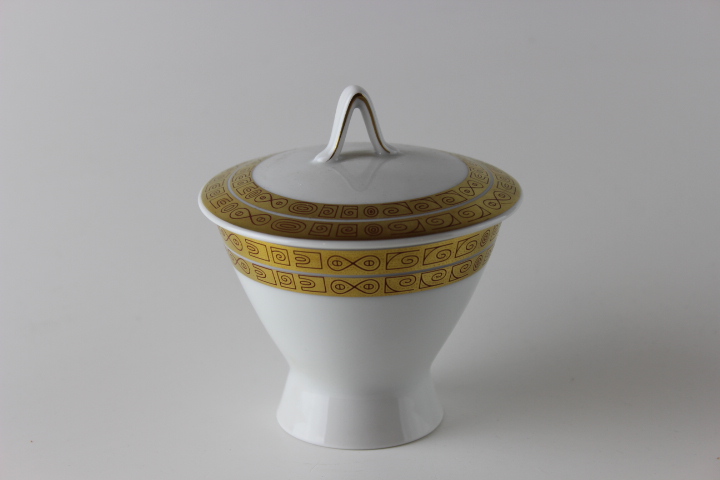 Zuckerdose - Rosenthal - Form 2000 - Goldmuster