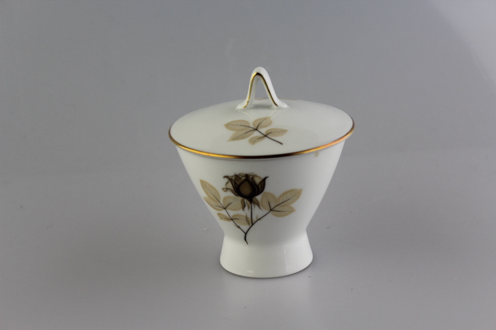 Zuckerdose - Rosenthal - Form 2000 - Schattenrose