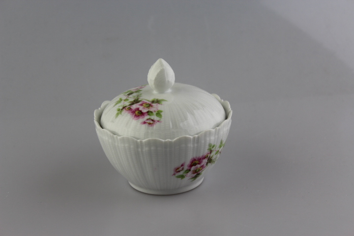 Zuckerdose - Giraud Limoges - Corail - Heckenrose