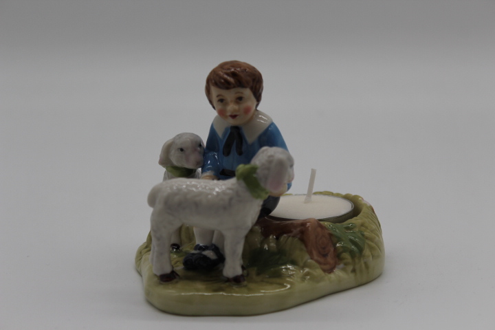 Teelichthalter Junge mit Schäfchen - Villeroy & Boch - Farmers Spring Decoration