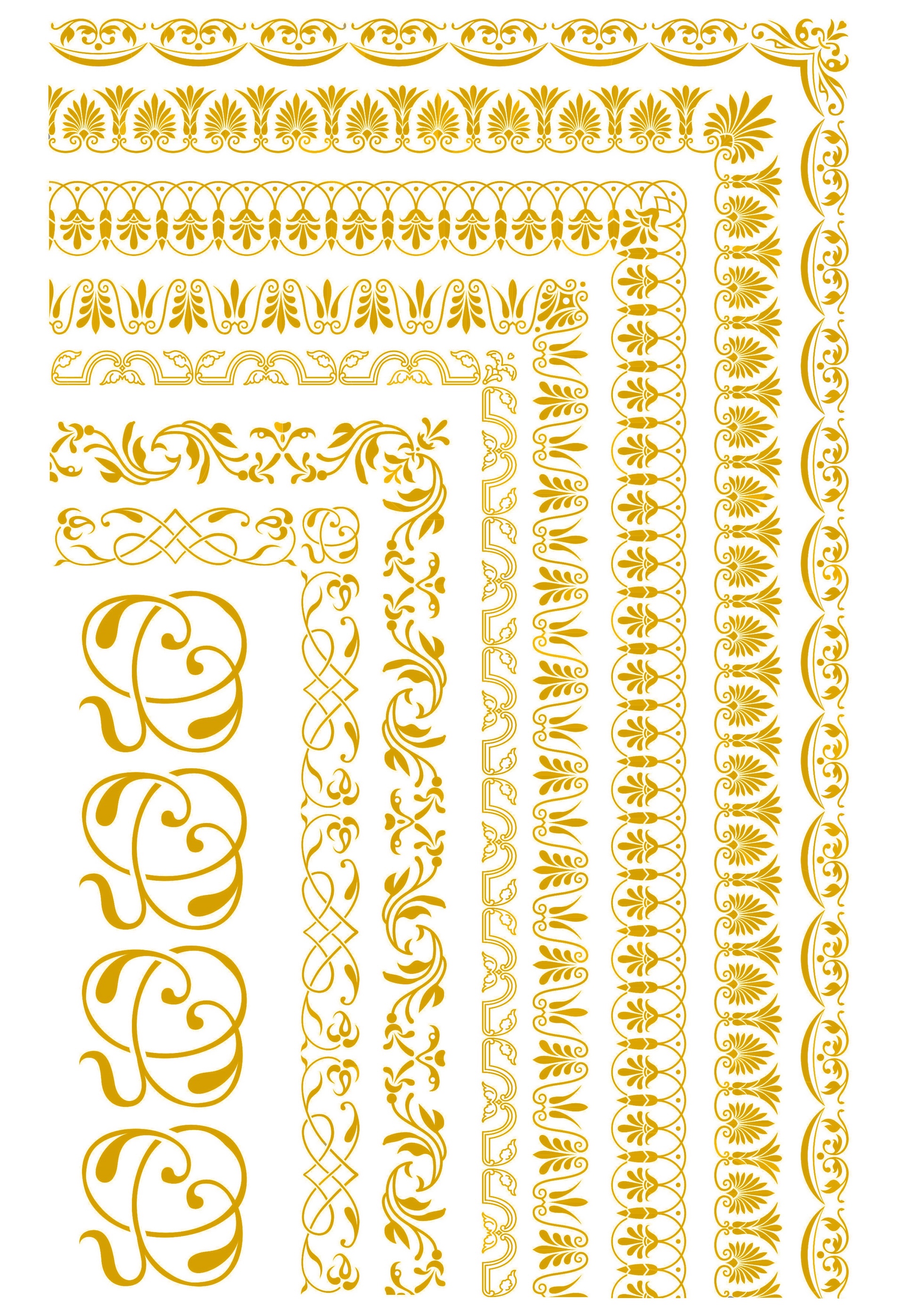 70240 - Abziehbild glanzgold