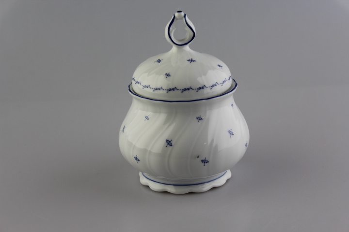 Zuckerdose-  Seltmann Weiden - Regina - Mücke mit Blauen Rand