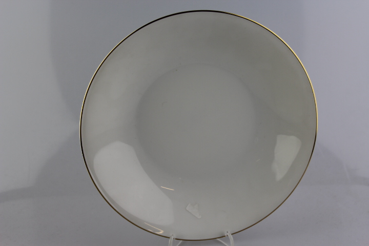 Suppenteller - Heinrich - Anmut weiß mit Goldrand schmal