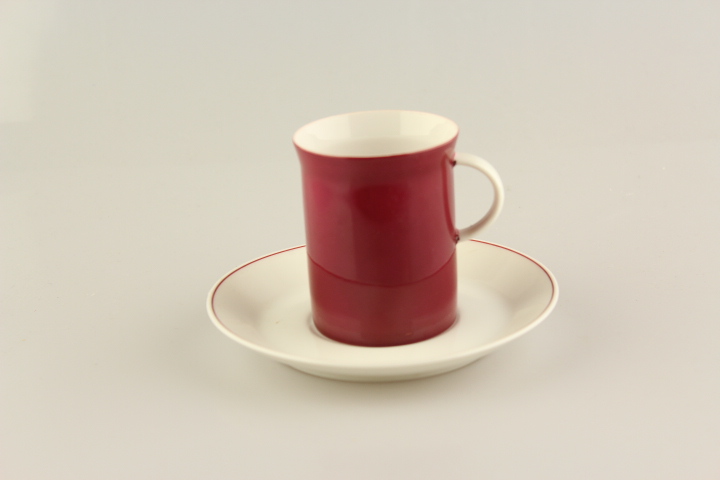 Moccatasse 2 tlg. - Rosenthal - Berlin - Purpur