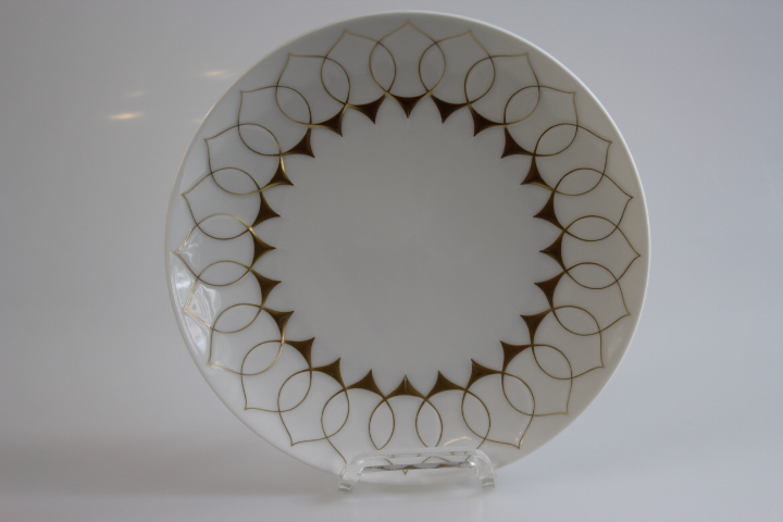 Kuchenteller - Rosenthal - Gold Silhouette