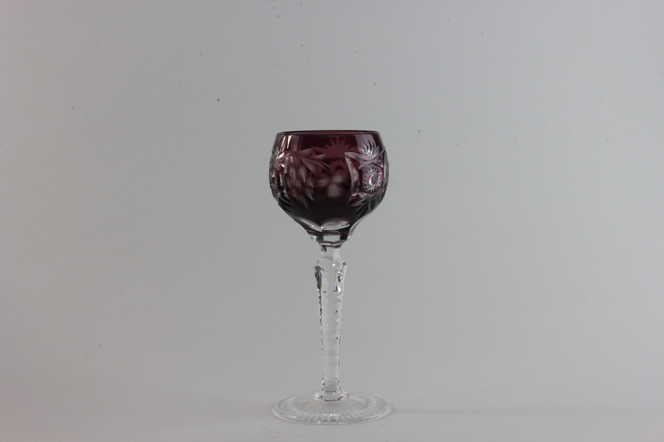 Schnapsglas groß - Traube - lila