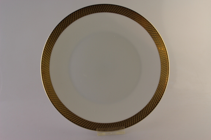 Kuchenteller - Rosenthal - Form 2000 - Goldgitter