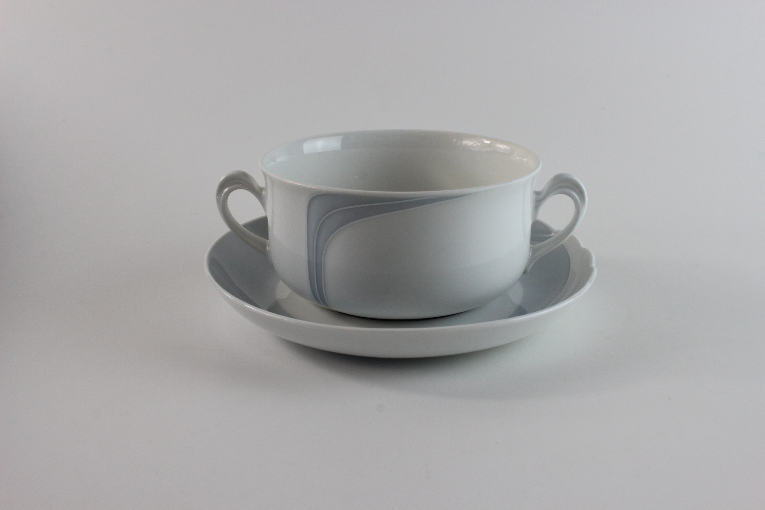 Suppentasse 2 tlg. - Seltmann Weiden - Fontana - Blau 44350