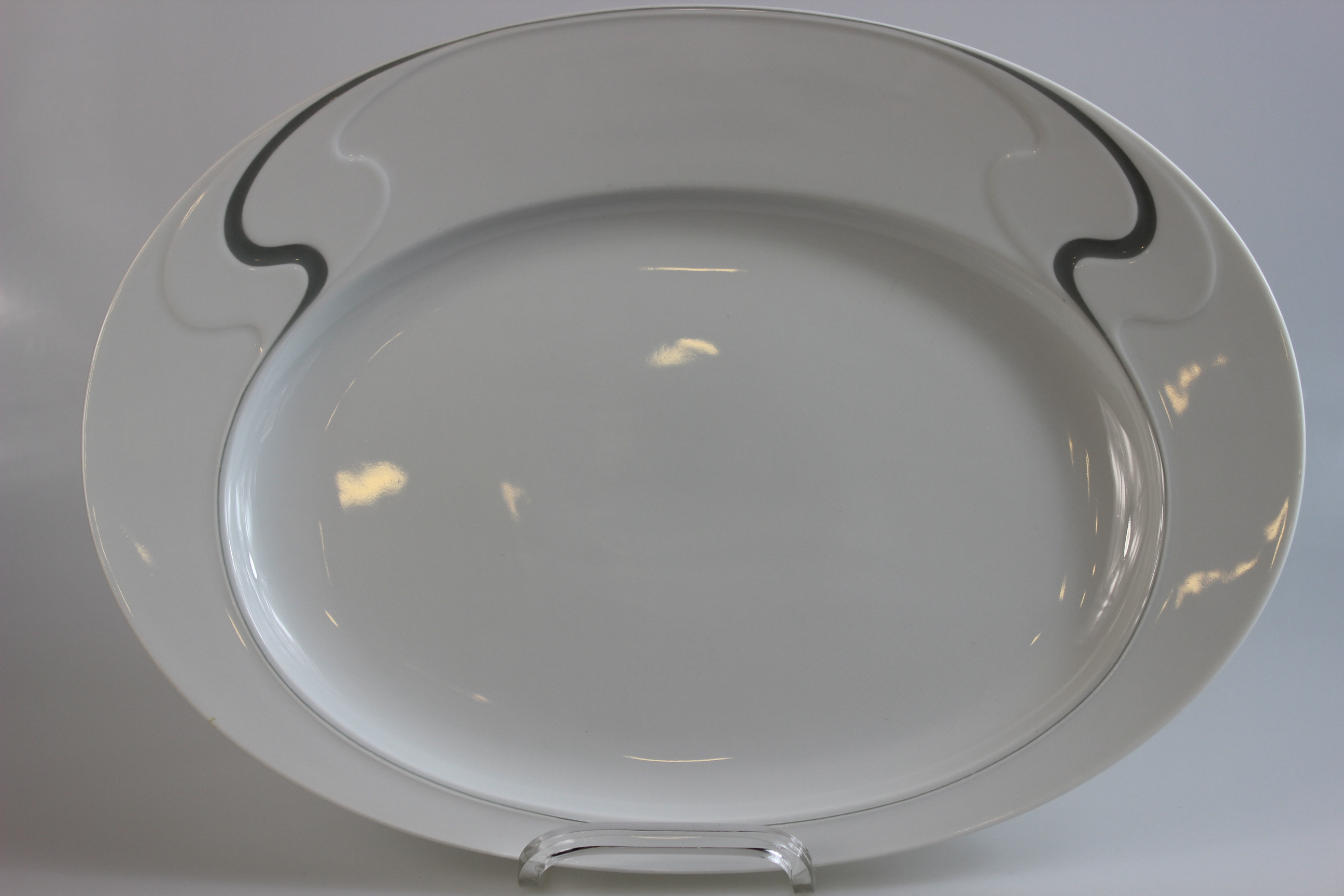 Fleischplatte 34,5 cm - Rosenthal - Asimmetria - Schiefer