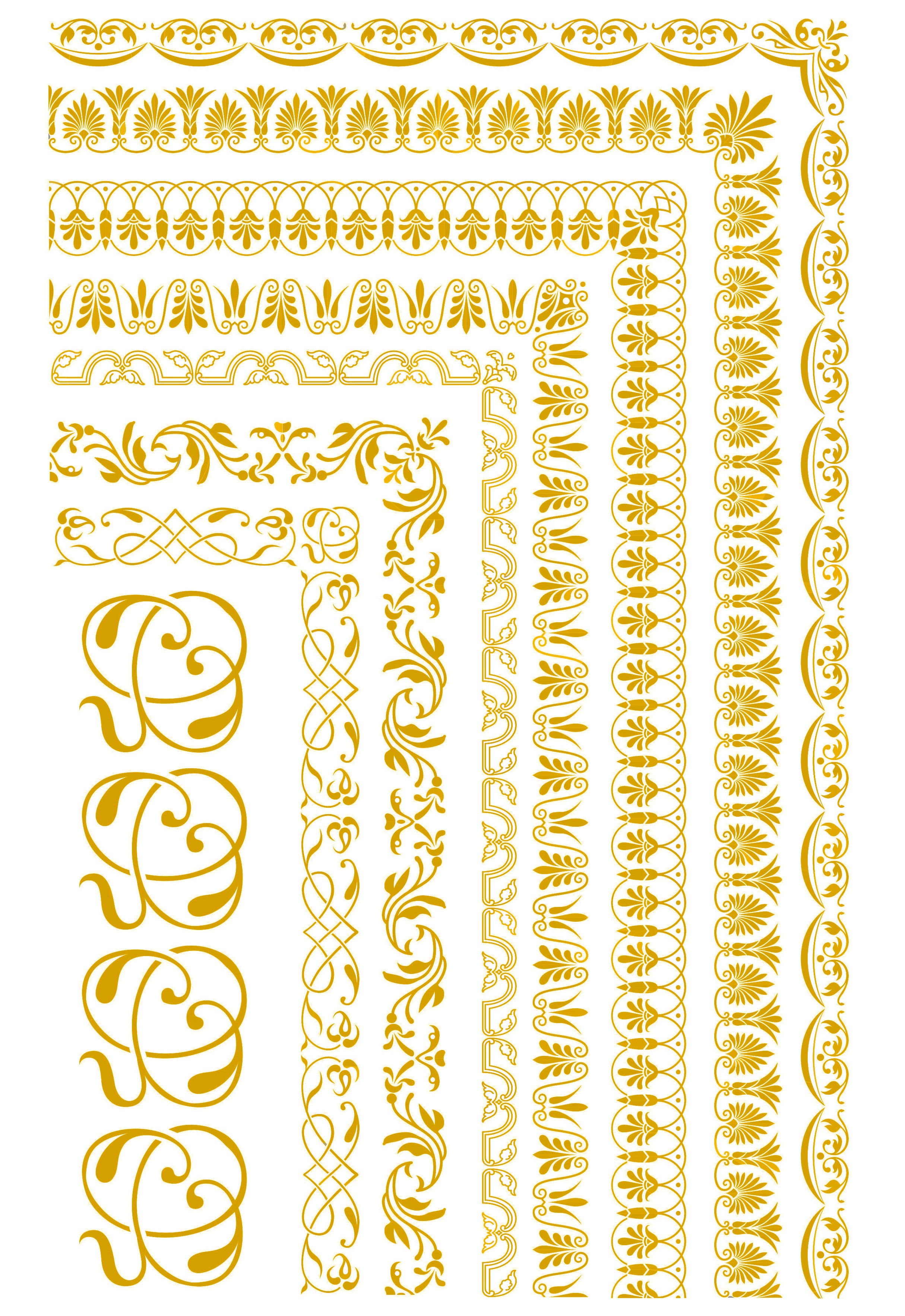 70240 - Abziehbild glanzgold