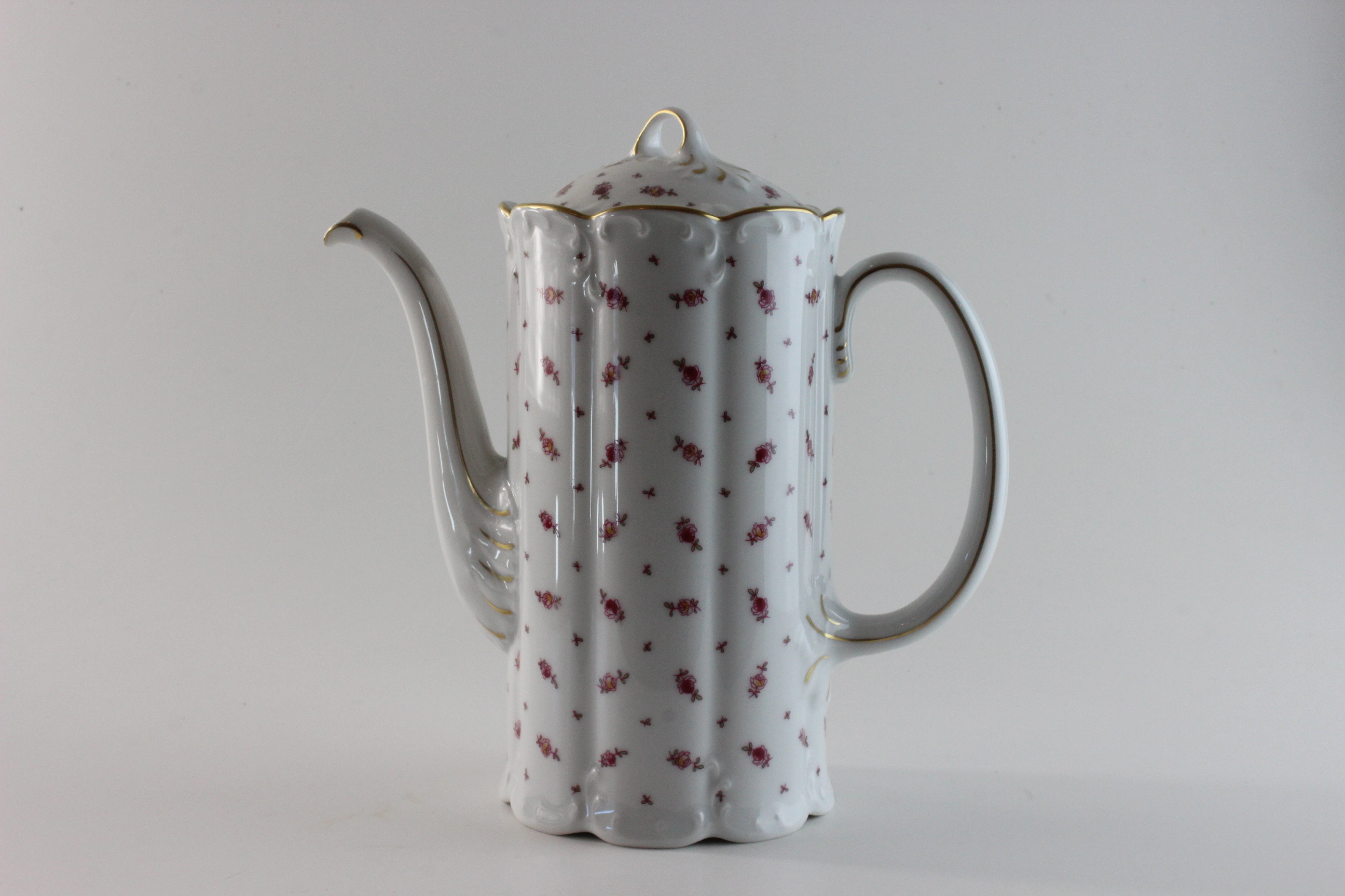 Kaffeekanne 16 cm - Rosenthal - Blütenteppich mit Goldrand