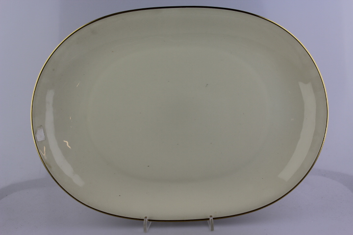 ovale Platte - Heinrich - Anmut - Creme/Gold schmal