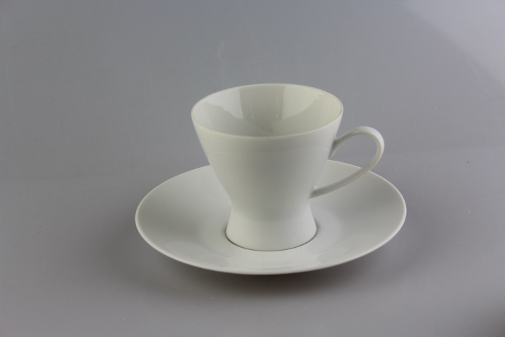 Kaffeetasse 2 tlg. - Rosenthal - Form 2000 - Weiß