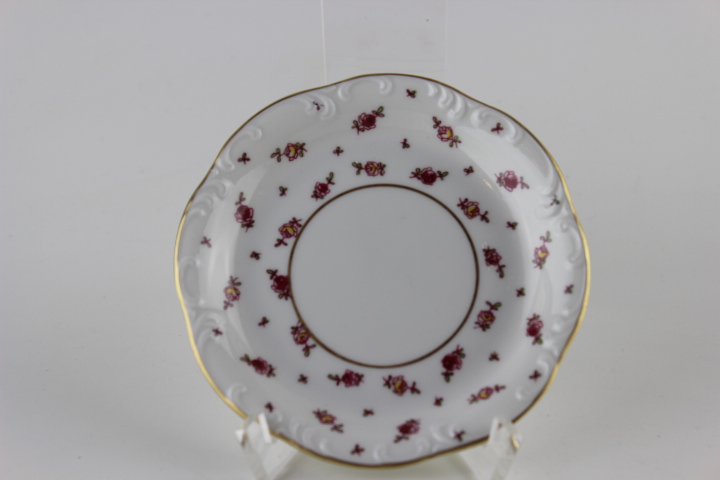 kleiner Teller - Rosenthal - Blütenteppich mit Goldrand