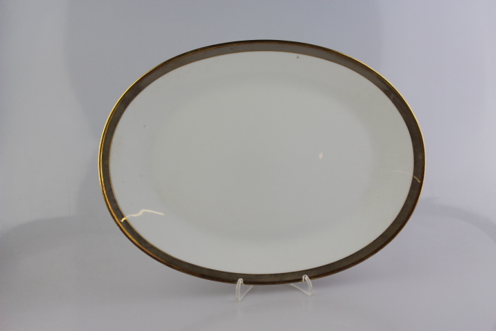 Fleischplatte 28 cm - Rosenthal - Form 2000 - Gala braun