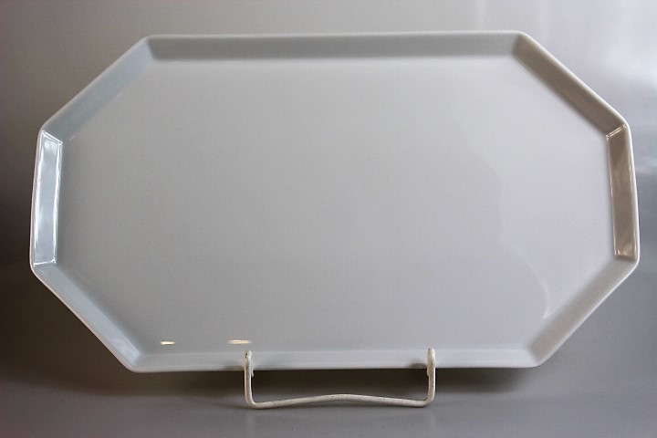 Fleischplatte 37 cm - Rosenthal - Polygon - weiß