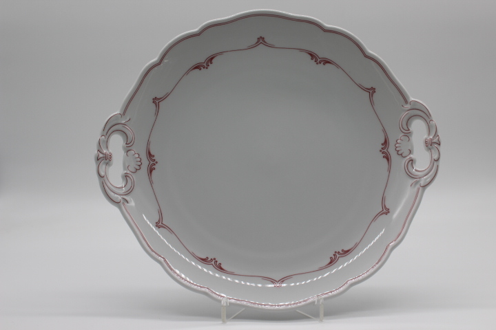 Kuchenteller mit Griffen Ø 27 cm - Hutschenreuther - Maria Theresia - Mainau