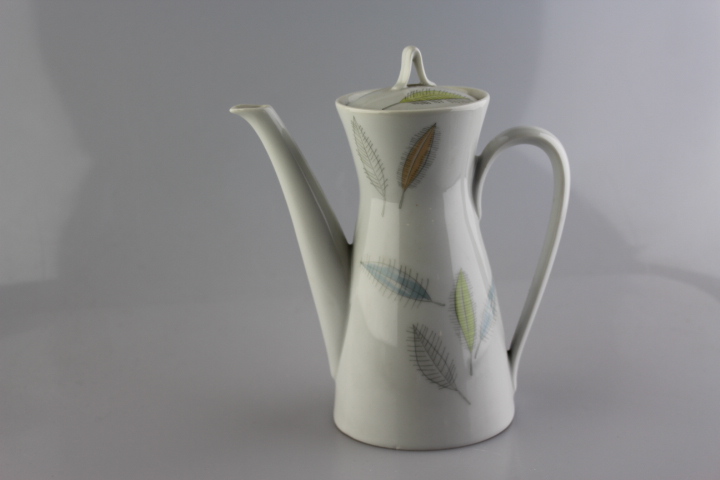 Moccakanne - Rosenthal - Form 2000 - bunte Blätter