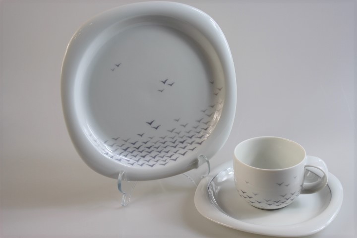 Kaffeegedeck 3 tlg. - Rosenthal - Suomi - Vogelflug