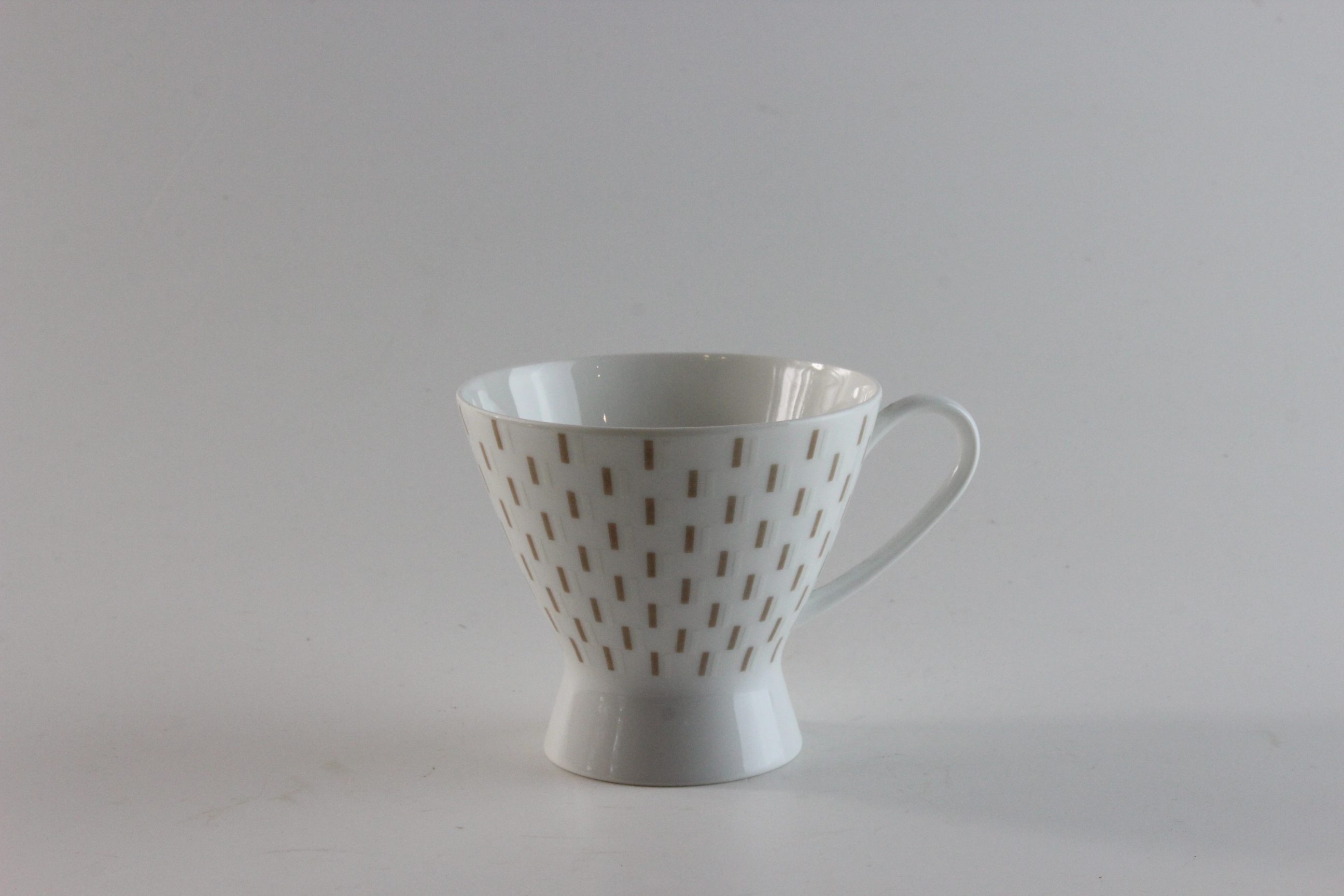 Kaffeetasse - Rosenthal - Form 2000 - Braune Streifen