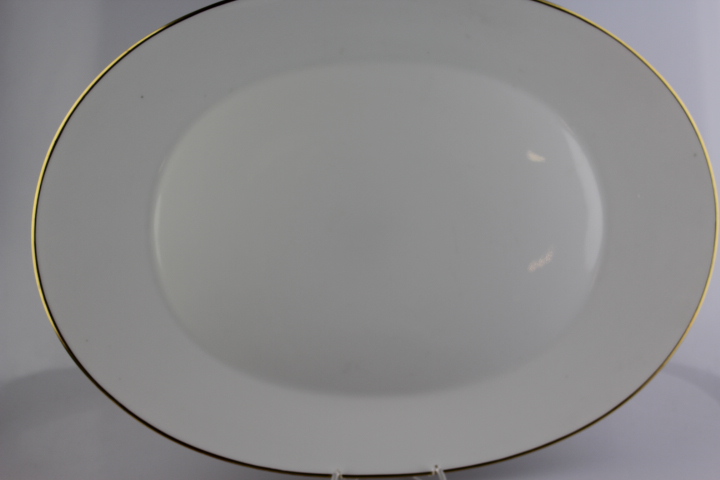 Fleischplatte 39 cm - Rosenthal - Form 2000 - polierter Goldrand