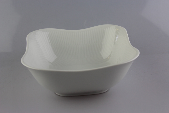 Schüssel - eckig 19 cm - Heinrich - Residenz / weiß