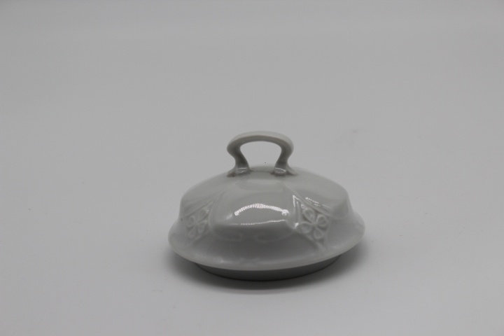 Deckel für Zuckerdose - Tirschenreuth - Fortuna - weiß