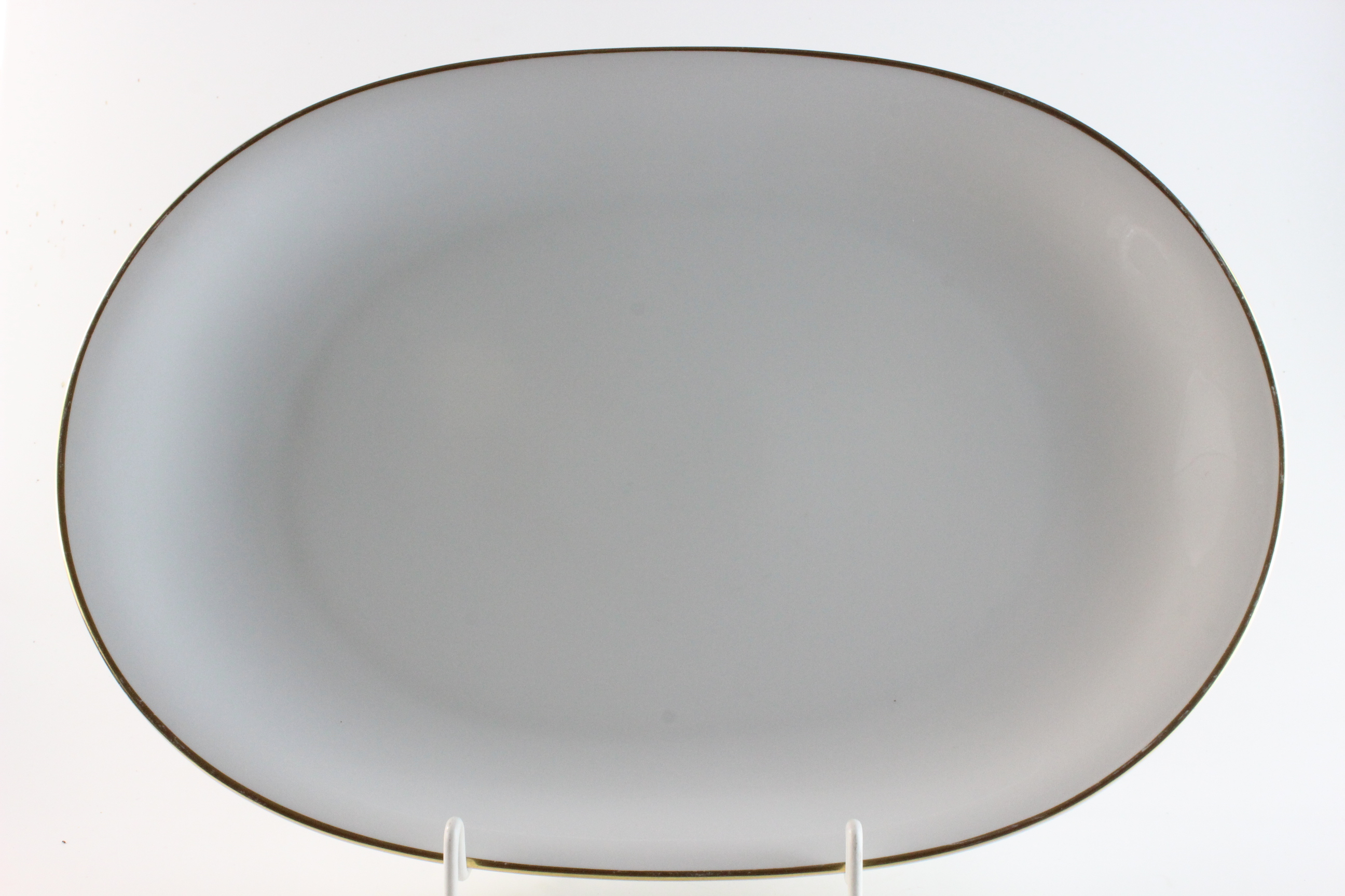 Fleischplatte - Heinrich - weiß mit Goldrand