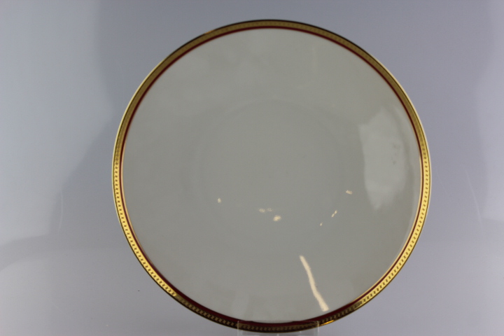 Suppenteller - Heinrich - Form 1920 - Rot/Goldrand