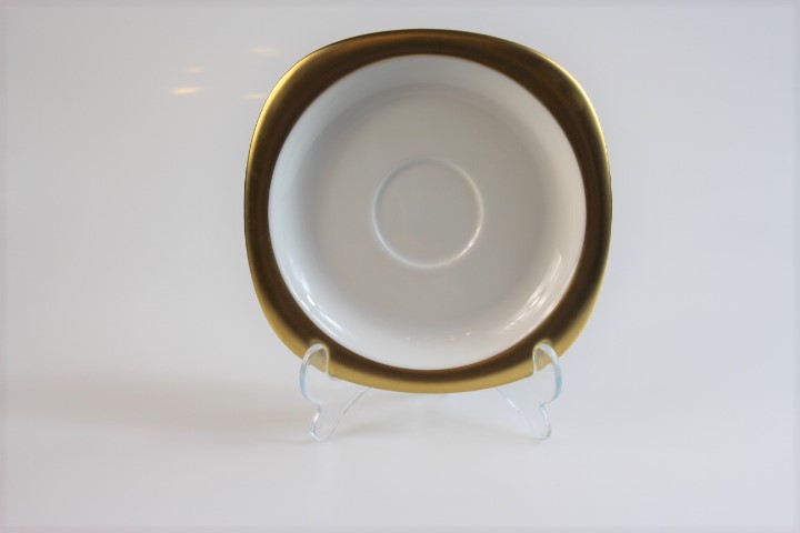 Untertasse für Kaffeetasse - Rosenthal - Suomi - polierter Goldrand