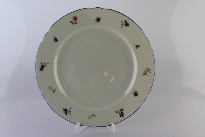 Kuchenteller Ø 20 cm - Seltmann Weiden - Streublume mit blauem Rand