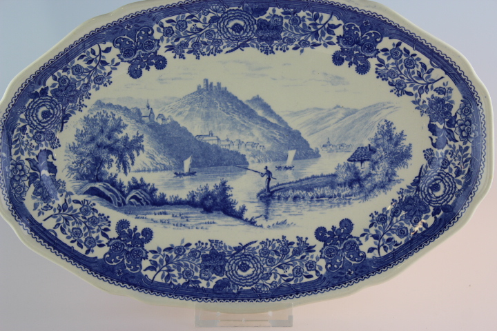 Fleischplatte 30 cm - Villeroy & Boch - Burgenland blau