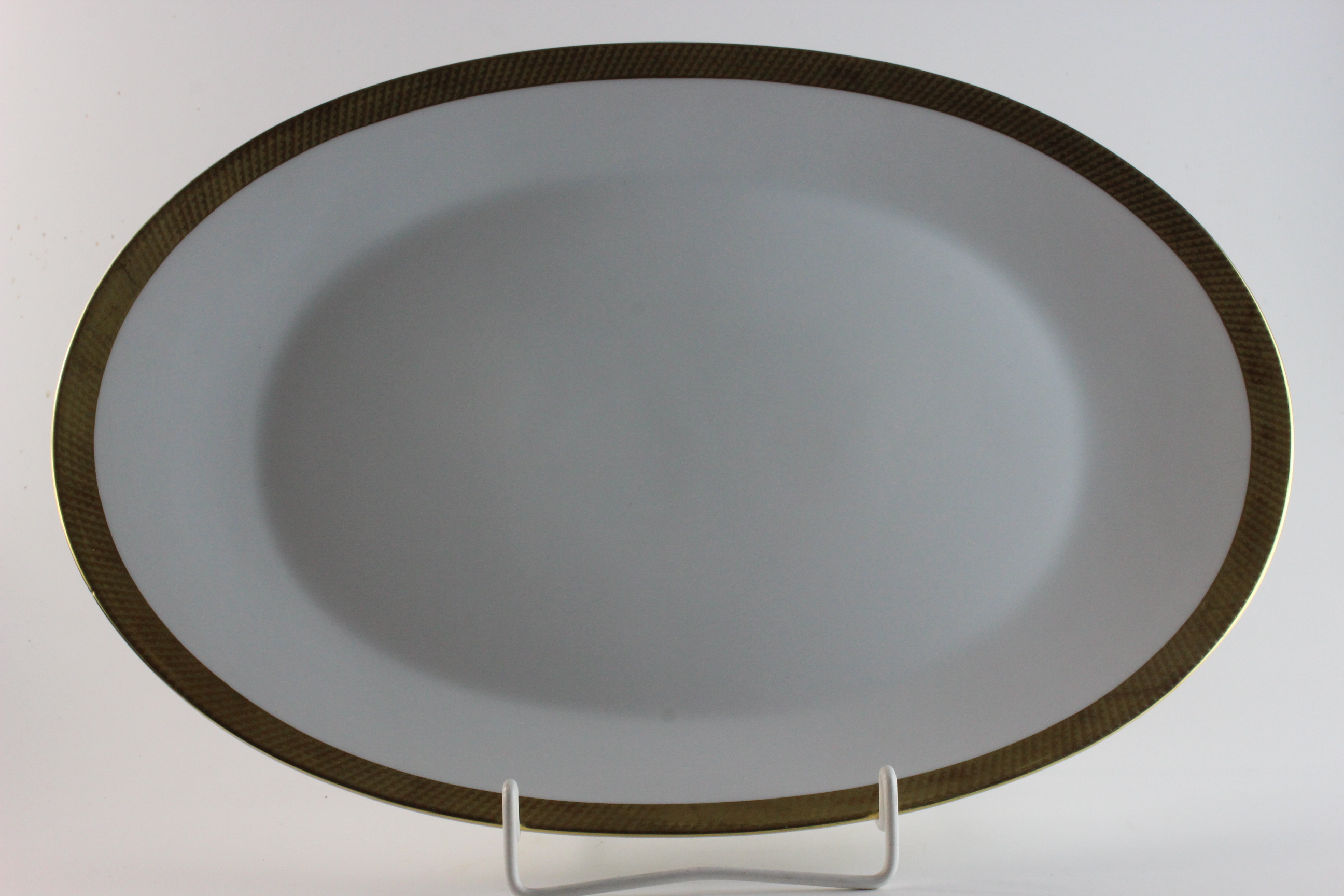 Fleischplatte groß - Rosenthal - Form 2000 - Goldgitter