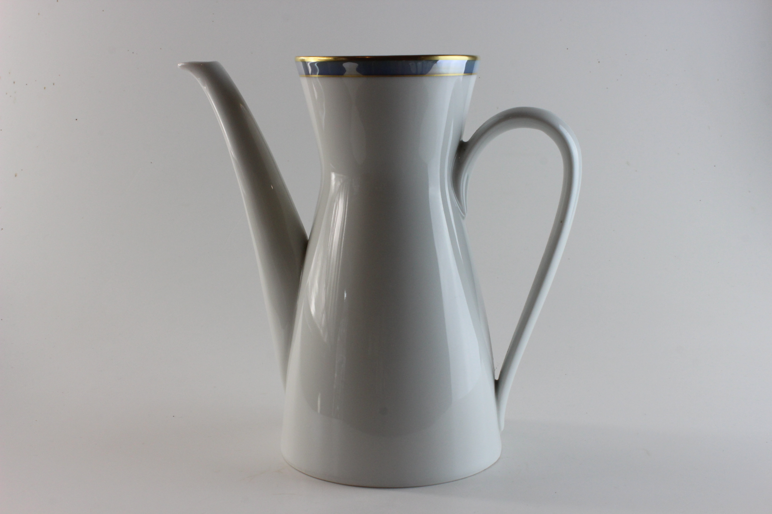 Kaffeekanne (ohne Deckel) - Rosenthal - Form 2000 - Gala blau