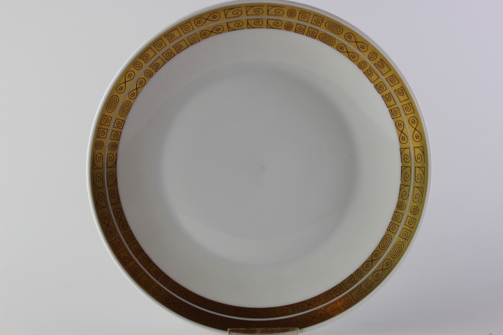 Kuchenteller - Rosenthal - Form 2000 - Goldmuster