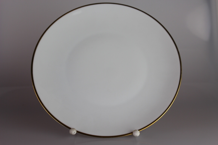 Speiseteller Ø 25 cm - Rosenthal - Form 2000 - polierter Goldrand