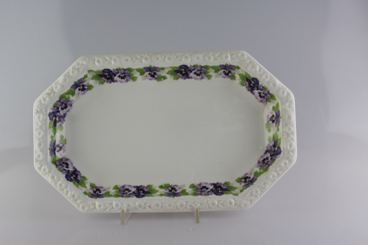 Fleischplatte 29 cm - Rosenthal - Stiefmütterchen