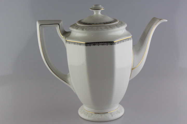 Kaffeekanne - Rosenthal - Maria grau/gold