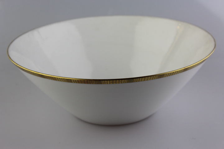 Schüssel Ø 23 cm - Rosenthal - Form 2000 - Goldband mit Streifen