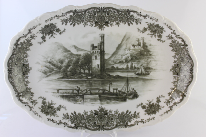 Fleischplatte 35 cm - Seltmann Weiden - Barock - Rheingau