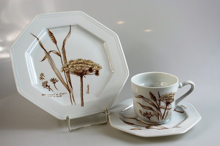 Kaffeegedeck 3 tlg. - Gallo - Leonardo - Feldblüten