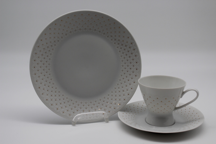 Kaffeegedeck 3 tlg. - Rosenthal - Form 2000 - Trienale