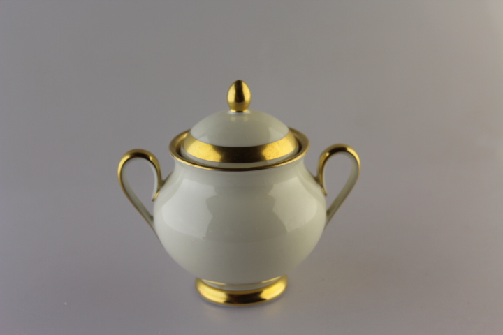 Zuckerdose klein - Fürstenberg - Goldrand 01575