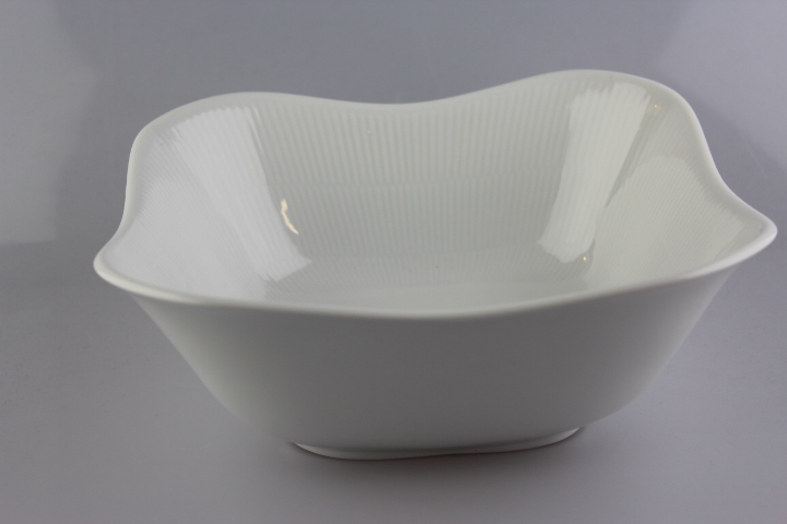 Schüssel eckig 22,5 cm - Heinrich - Residenz / weiß