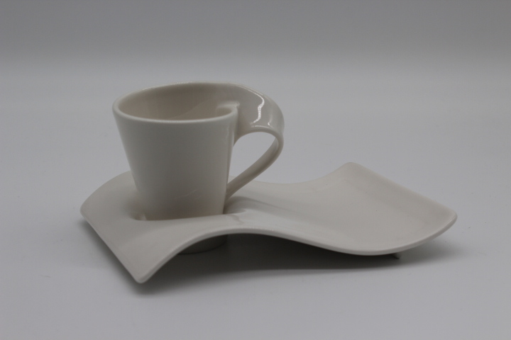 Moccatasse 2 tlg. - Villeroy & Boch - New Wave - weiß