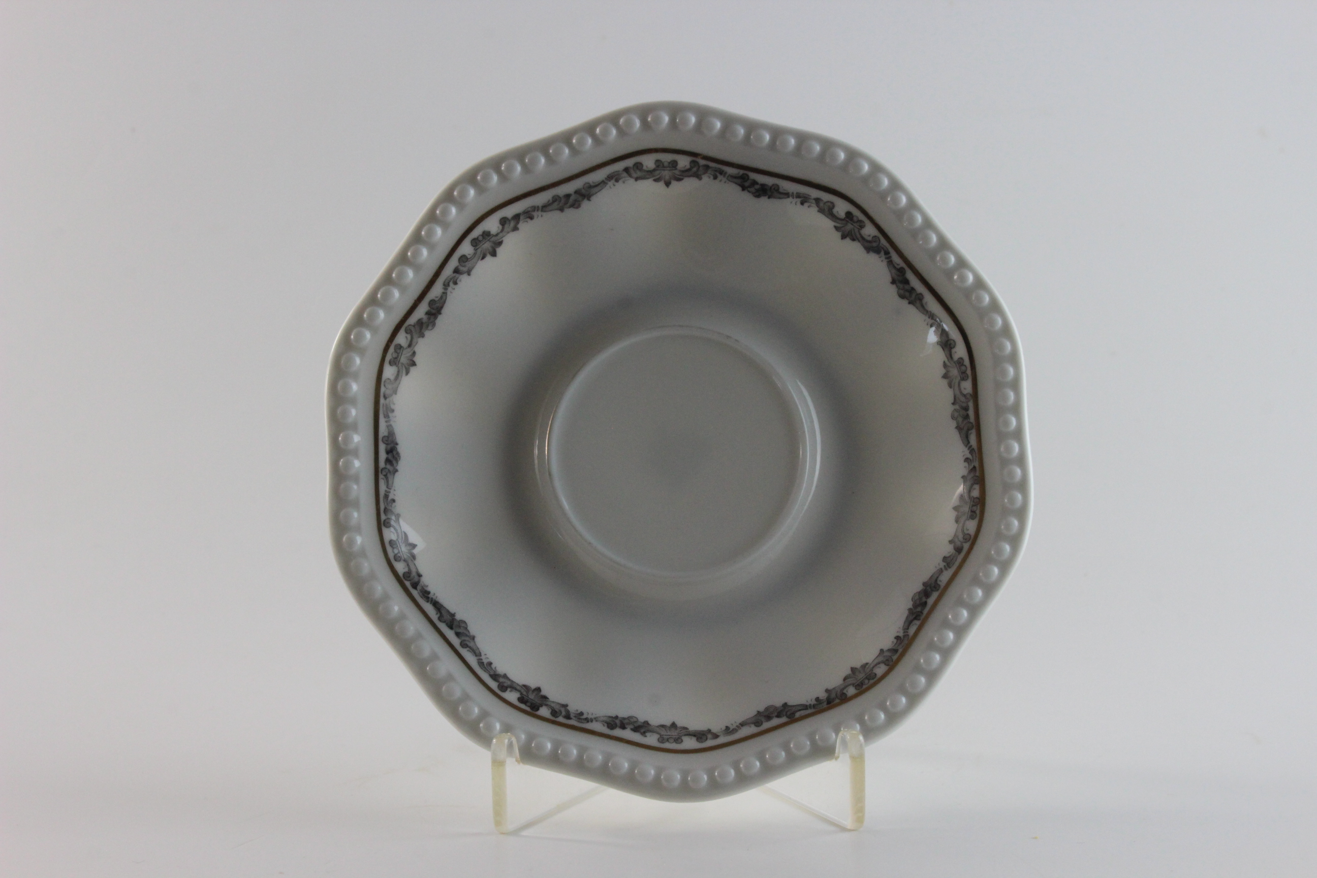 Untertasse für Teetasse - Rosenthal - Kranzkante Schwarz