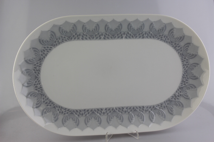 Fleischplatte 38,5 cm - Rosenthal - Lotus - Madras grau