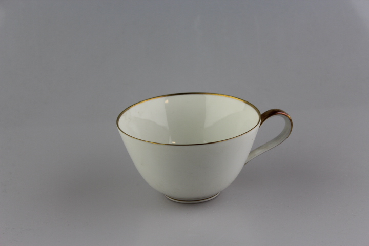 Kaffeetasse - Heinrich - weiß mit Goldrand