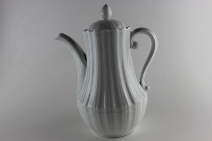 Kaffeekanne - Giraud Limoges - Corail - weiß