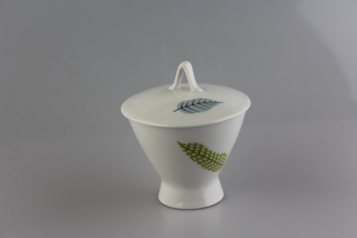 Zuckerdose - Rosenthal - Form 2000 - Blätter